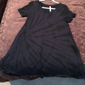 Zenana Navy Tie Dye Dress